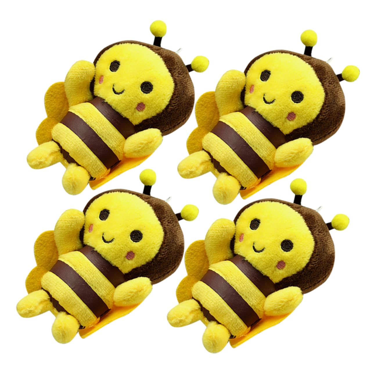 ibasenice 20 Piezas Adornos De Abeja Llaveros De Peluche Mochila Colgante De Abeja Colgantes De Abeja De Peluche Colgantes De Felpa Llaveros DIY Llavero De Abeja Decoración Adorno De Abeja