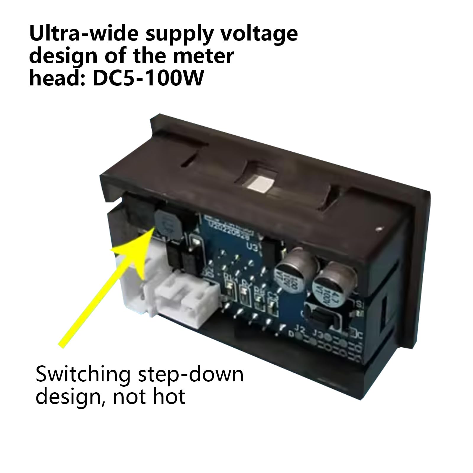 Voltmètre numérique ampèremètre DC300V 50-400A, testeur de Tension, Courant, 3 Bits, Double Panneau d ' Affichage LED, Tension