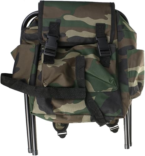 Vista 6 de Jili Online - Mochila de pesca para caza con taburete