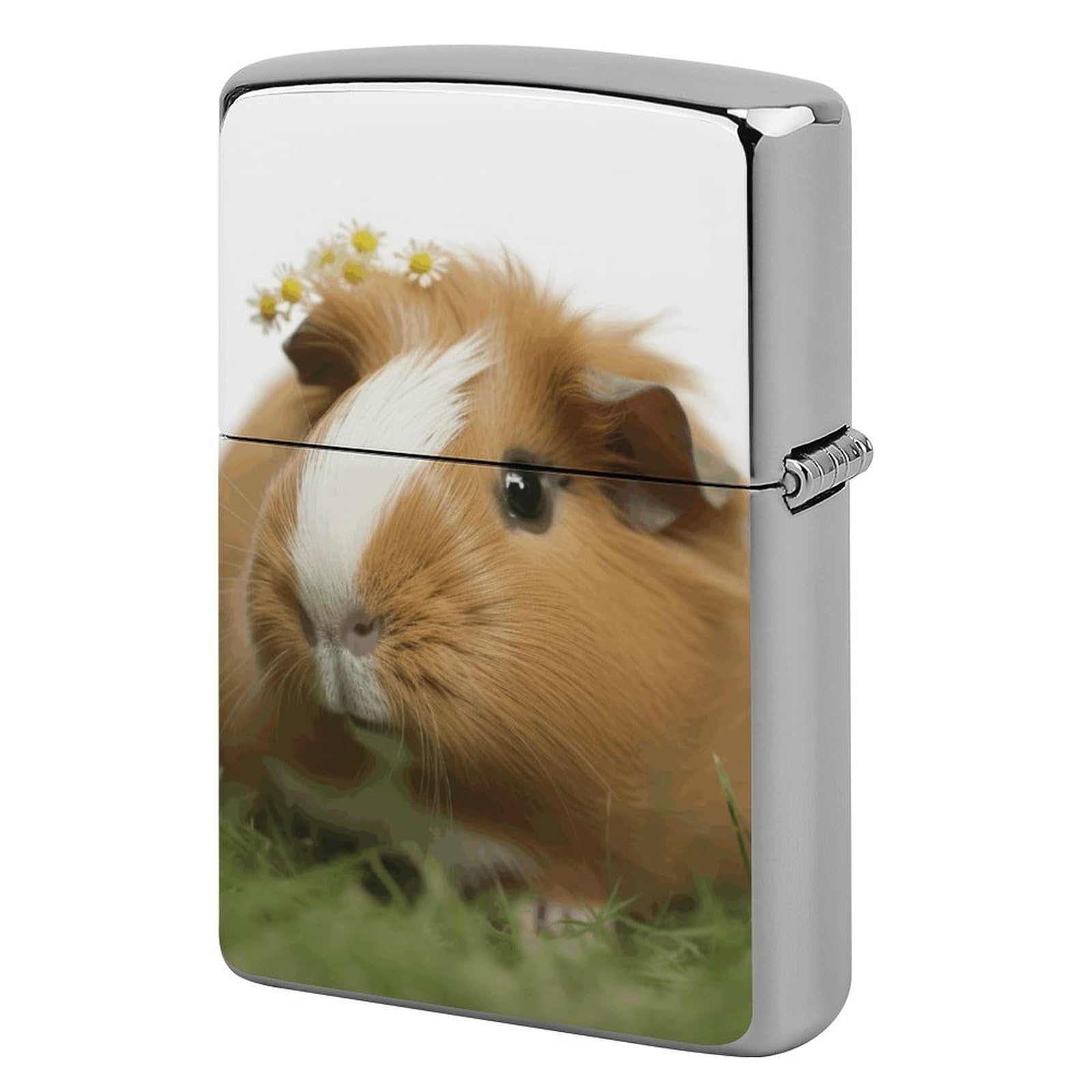 Guinea Pig Lighter Case for Men, Personalized Lighter Cover for Valentine's Day Gifts, Flip-Top Lighters Shell for Outdoor, Portable Lighters Protective Sleeve
