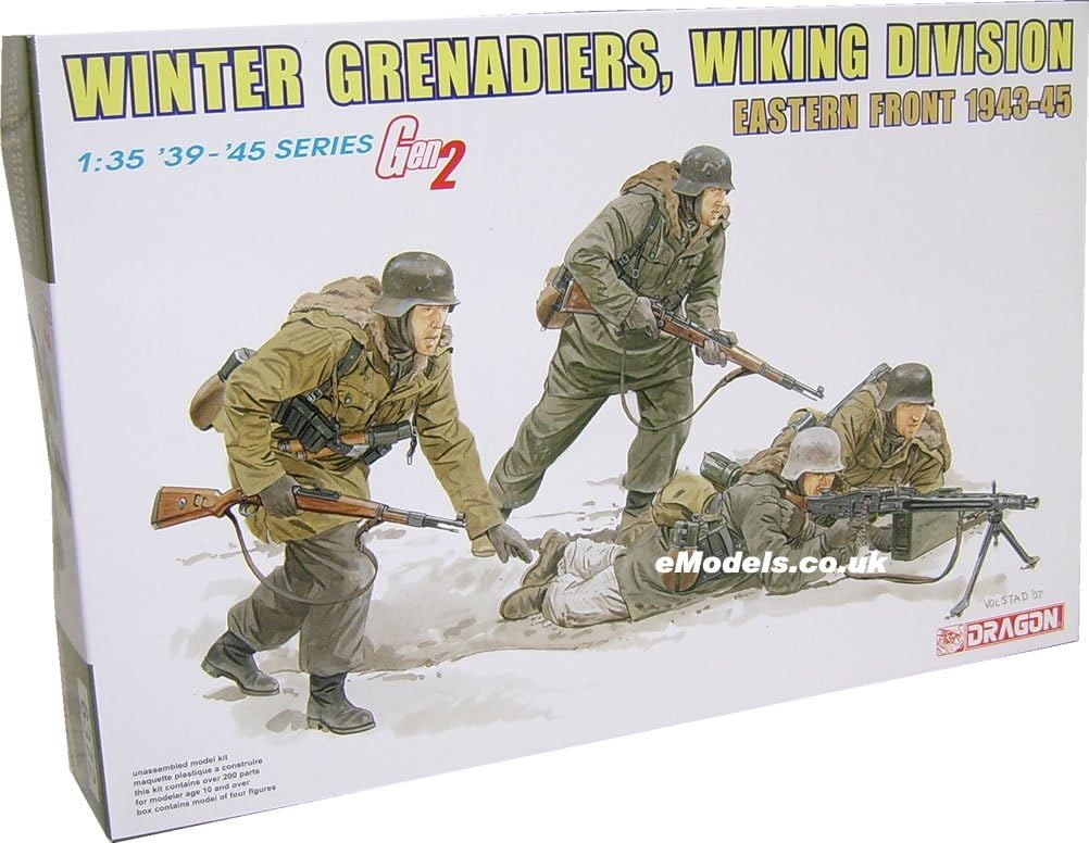 Dragon Models 1/35 German Winter Grenadiers, Wiking Division, Eastern Front Kits