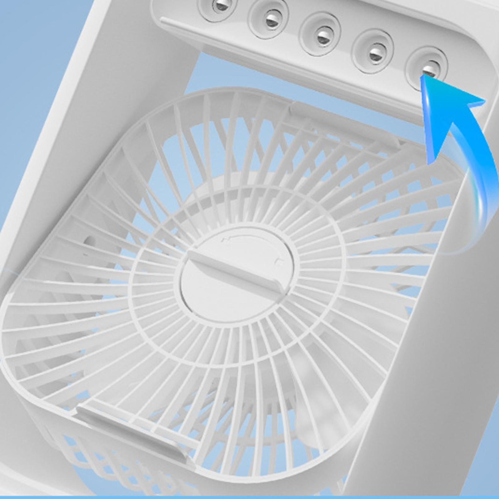 Generico Ventilatori da tavolo per la casa 3 velocità | Ventilatore da Tavolo Portatile per affittuari, camera da , studio, ufficio domestico, dormitorio, appartamento, garage,