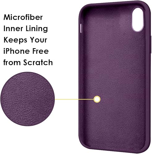Miniatura 6 de MOCCA - Funda con soporte de anillo, forro de microfibra supersuave, amortiguadora, de silicona líquida y antiarañazos para iPhone 11, azul claro