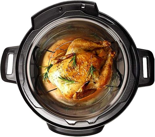 Miniatura 2 de Salvamanteles de vapor con asas, compatible con accesorios de olla instantánea de 6 cuartos de galón y 8 cuartos de galón, estante de vapor de