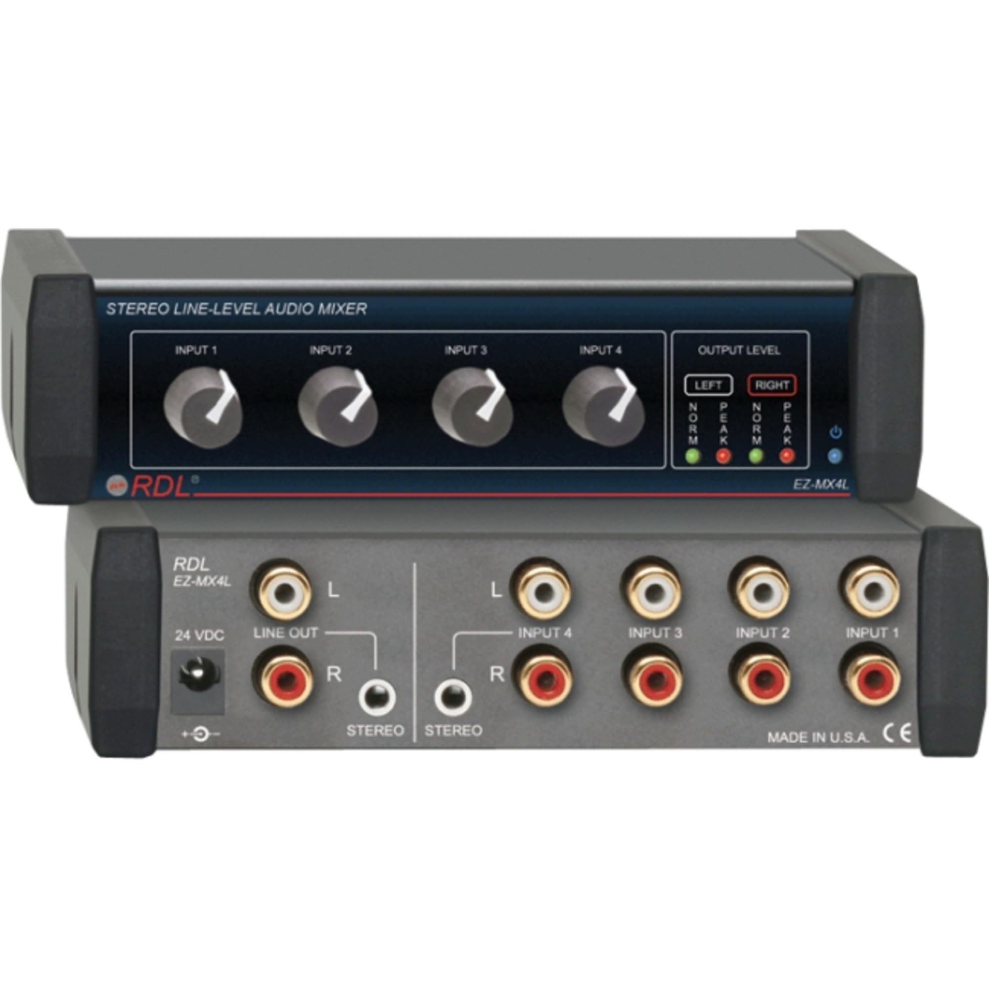 Amazon.com: RDL EZ-MX4L 4 Channel Stereo Line Level Mixer