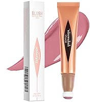 Vista 1 de Go Ho Liquid Blush Beauty Wand, Soft Cream Blush Makeup with Cushion Applicator, Easy to Blend & Long Lasting, Smooth Natural Dewy Finish in 02
