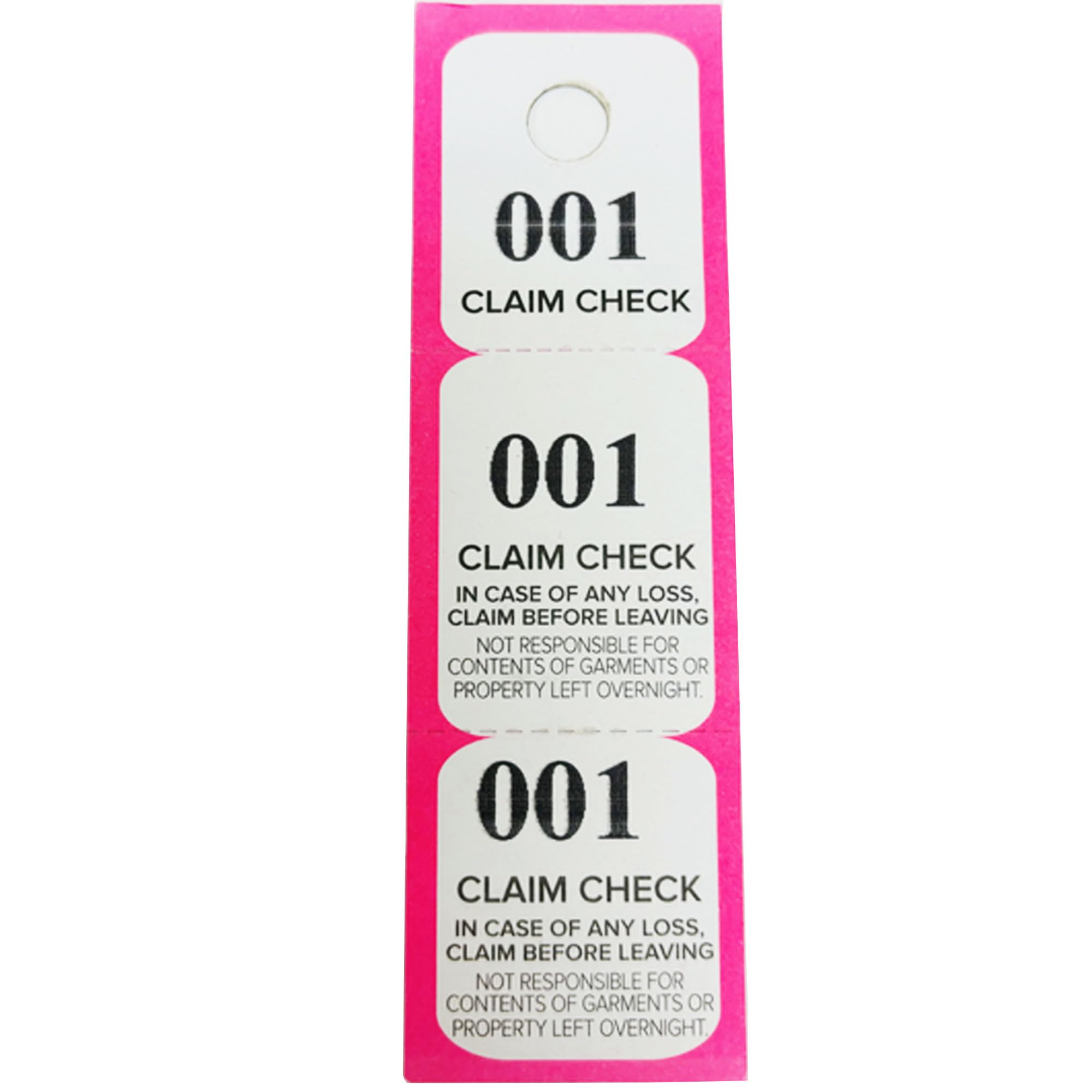 500 Coat Room Tickets 3 Part Paper Triplicate Checks Numbers Tags Hanger Cards