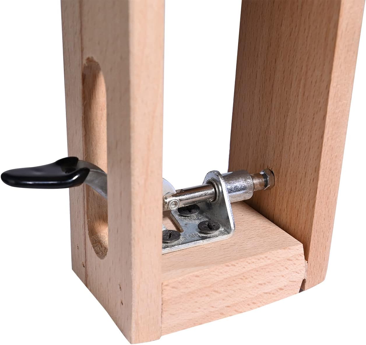 huyear Leather Stitching Pony 360 Degrees Rotation Adjustment Leather Pony Clamp Tool Universal Rotating Pony Leather Sewing Wooden Clamp for DIY Hand Stitching Leather Clamping