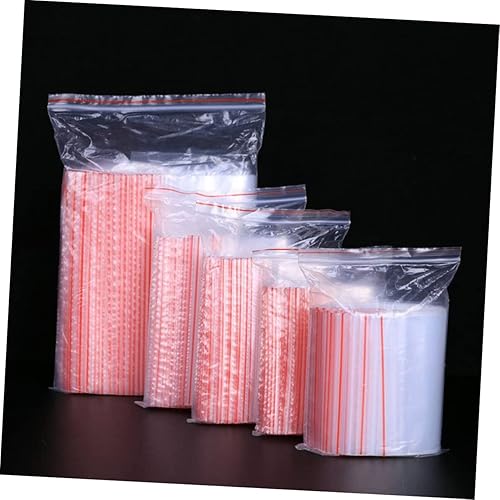 Miniatura 9 de FELTECHELECTR 100 bolsas pequeñas con cierre de cremallera grandes para joyas, bolsas de celofán selladas transparentes de 10 x 13 pulgadas, bolsas