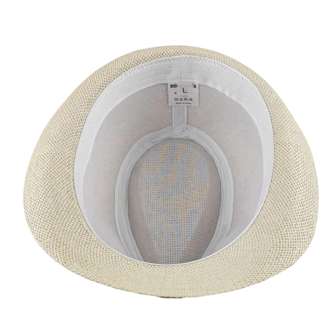 Cappello da sole in paglia Fedoras da pesca all'aperto Trilby da donna e da spiaggia, cioccolato, 7/7 1/8