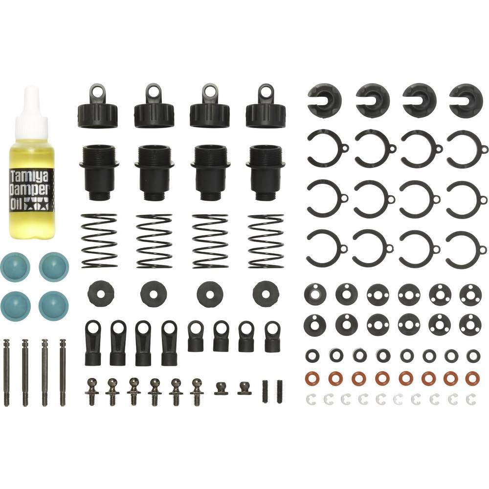 Carson 500908234 Tuning Set TT-02 for Tamiya Chassis Part Model Making Accessories Tuning Parts Black