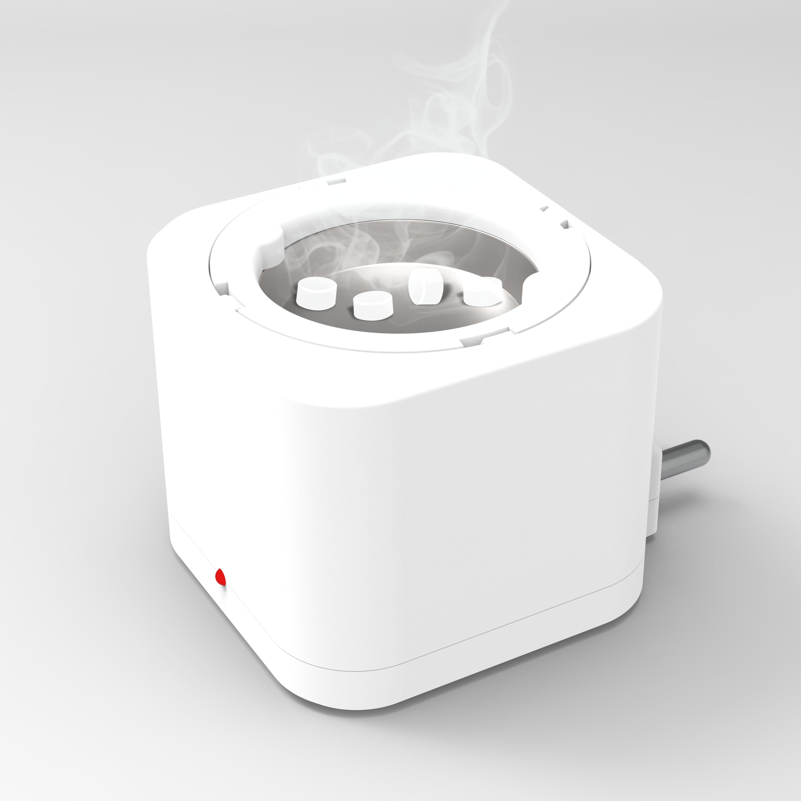 Electric Kapoor Dani Camphor Diffuser Burner for Home | Karpuram Bakhoor Oud Aroma Oil & Dhoop Machine | Essential Oil Diffuser & Fragrance Diffuser for Home (White)-image-27