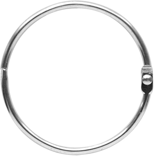 Maytex RustResistant Metal Circular Shower Rings, Set of 12, Chrome