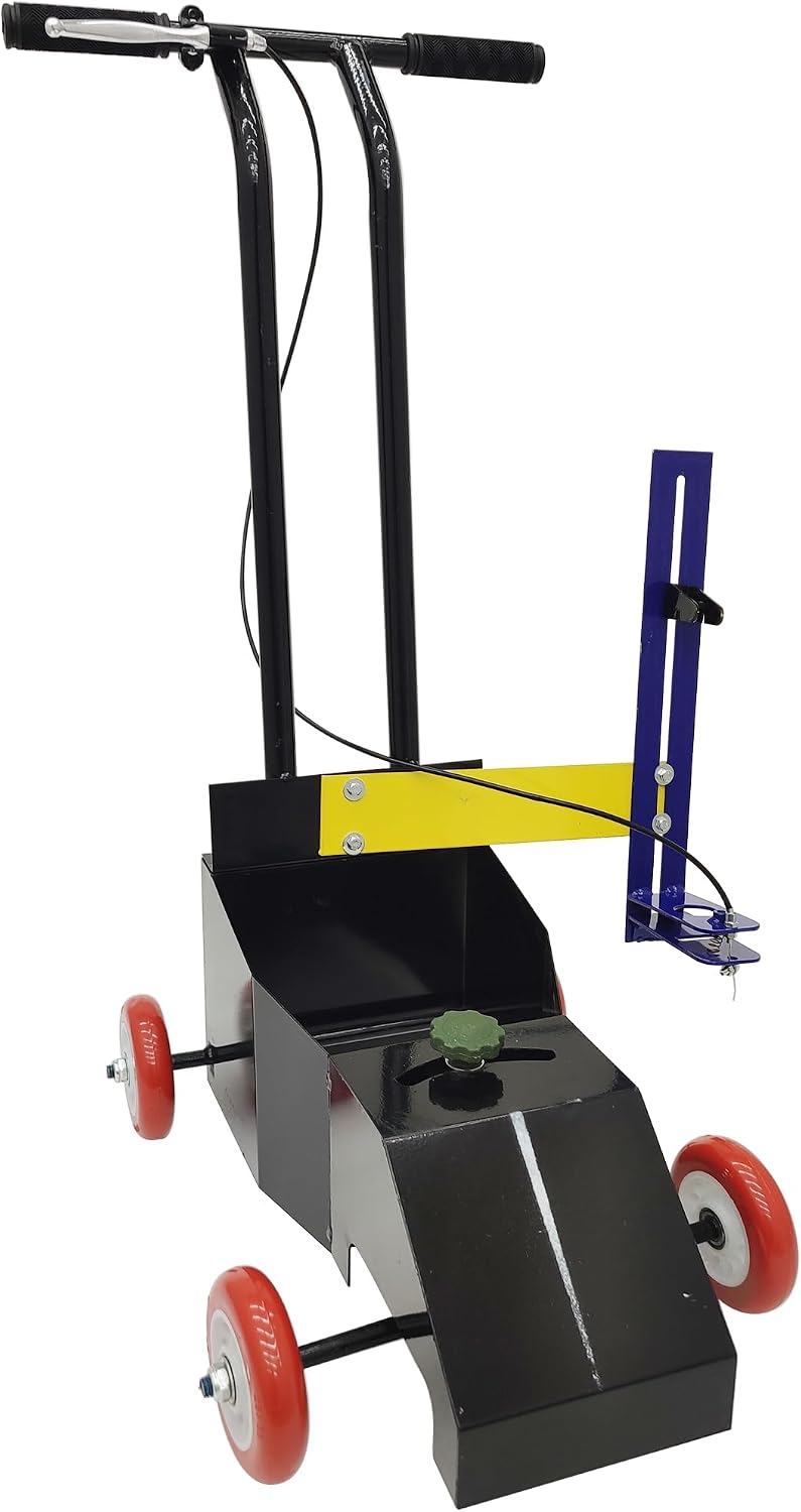 Paint Line Striping Machine Parking Lot Striping Machine Road Striping Line Marking Machine Line Marking Equipment Parking Line Paint Sprayer with Brake Adjustable Front Wheel Direction