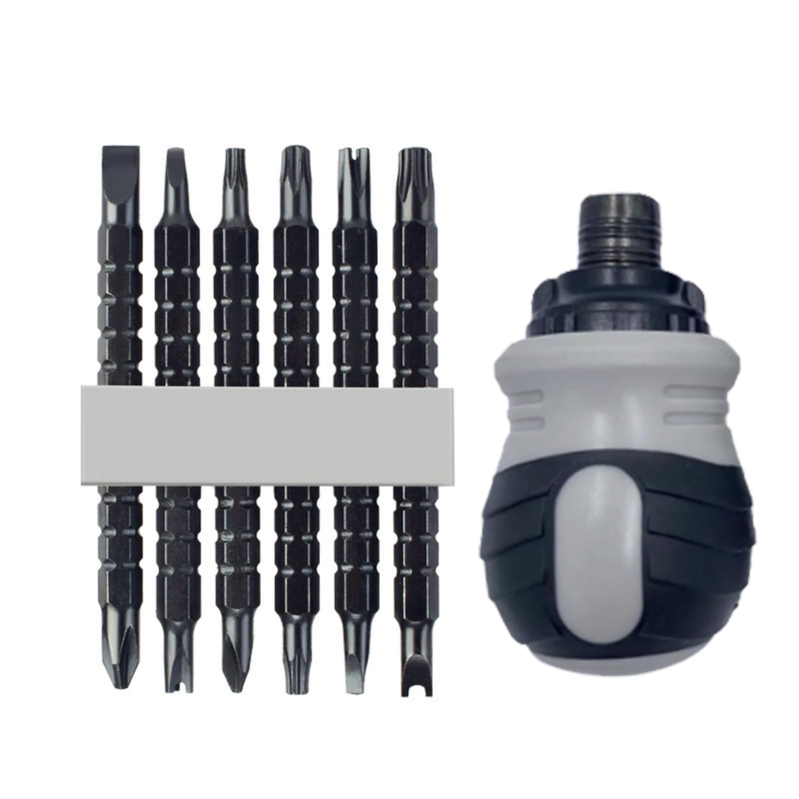 Newft 13 In 1 Strong Screwdriver Set Flat Shaped Screwdriver Head Multifunctional Maintenance Ratcheting Home Set
