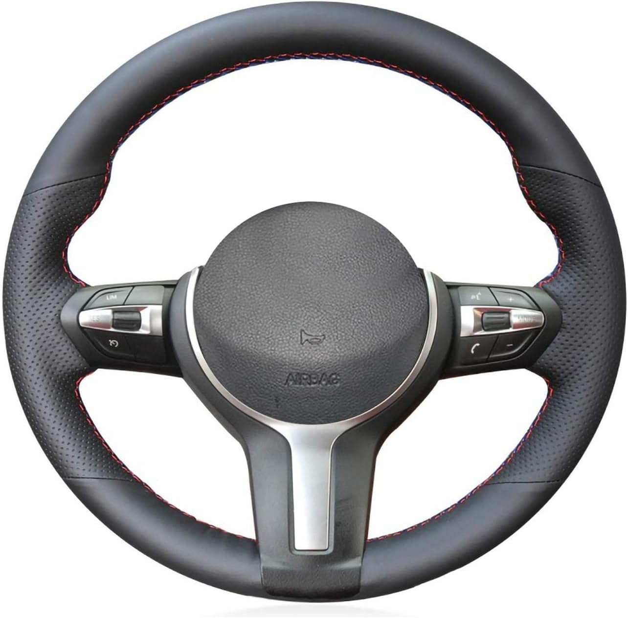 Loncky Black Suede Car Custom Fit OEM Steering Wheel Cover for BMW 228i 230i 320i 328i 330i 335i 340i 428i 430i 435i 440i 525i 535i 550i 640i 650i Accessories