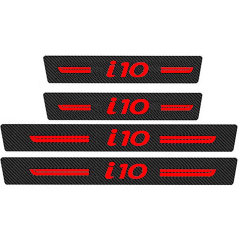Sdyayfge A 4Pcs Kick Plates Car Door Sill Protector,For Hyundai I10