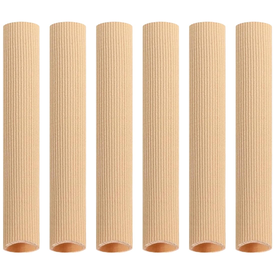 6 Tubos Protectores de Silicona Cortables para Dedos de los Pies y Manos, Almohadillas de Gel para Aliviar Callos y Ampollas, Tamaño M 15 cm, Protección Ajustable