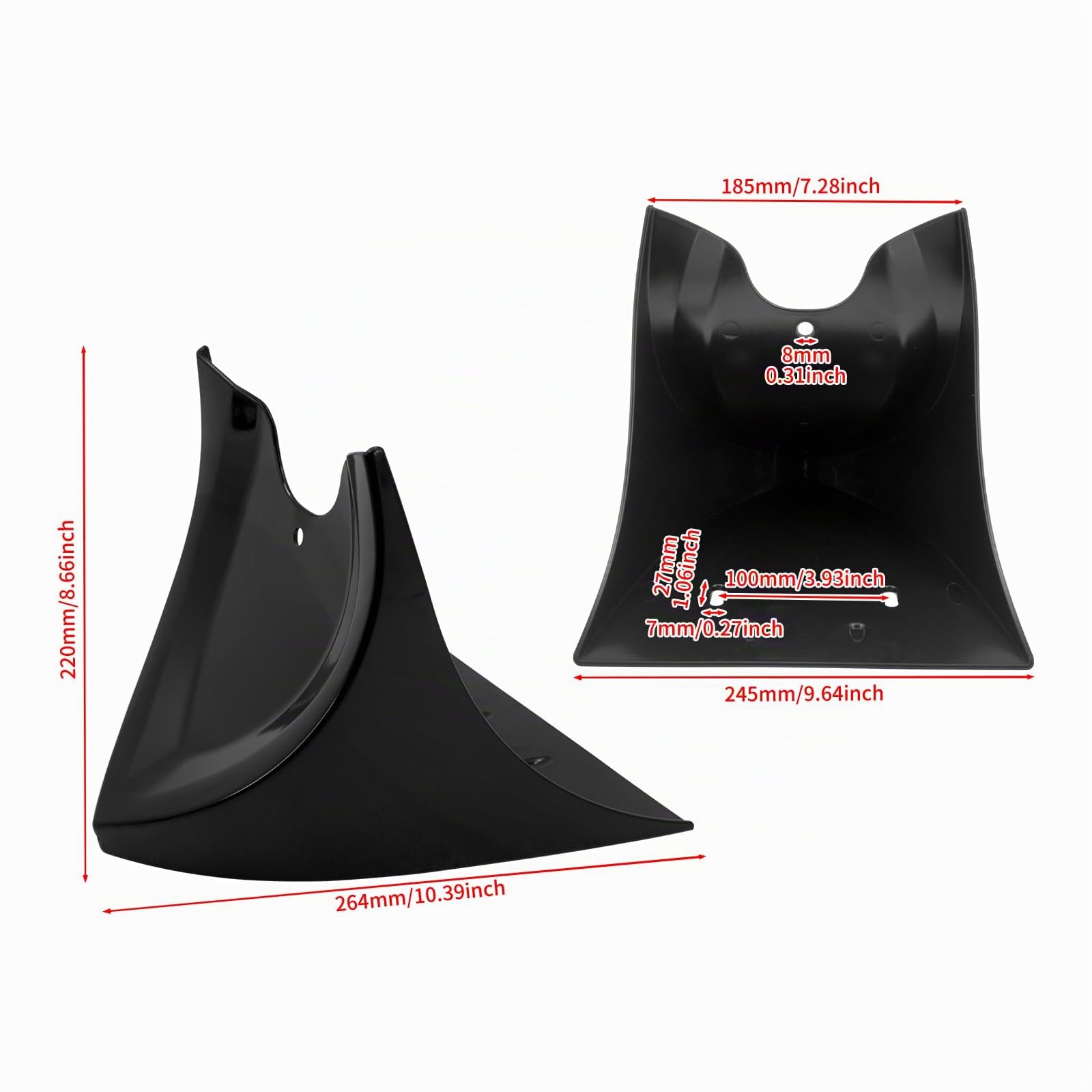 Kinn-Unterverkleidung Frontspoiler Air Dam Abdeckung für Harley Sportster Fatboy Softail Touring Glide Dyna