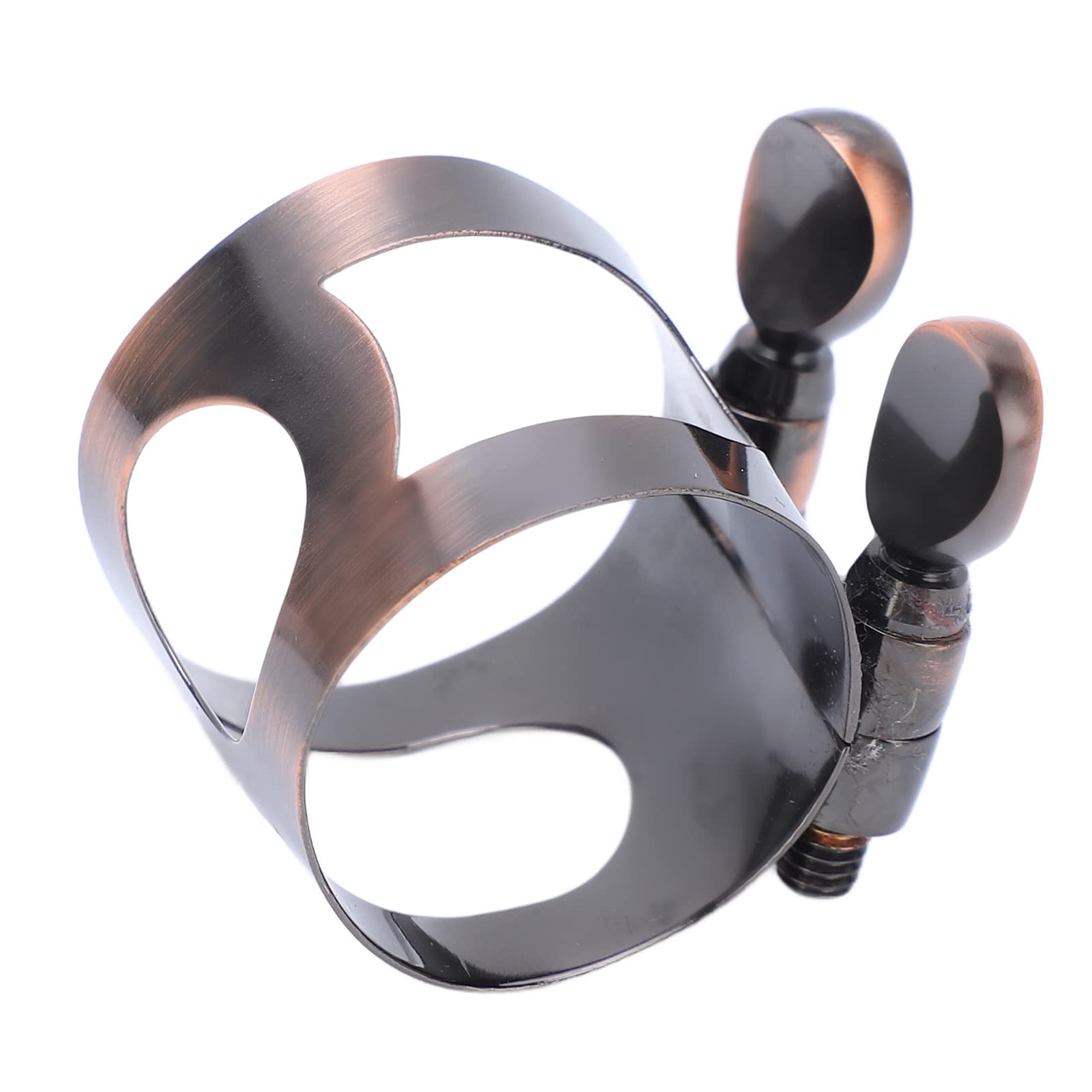Ligature de Clarinette Métal Clip Fixation Anche Rouge Antique