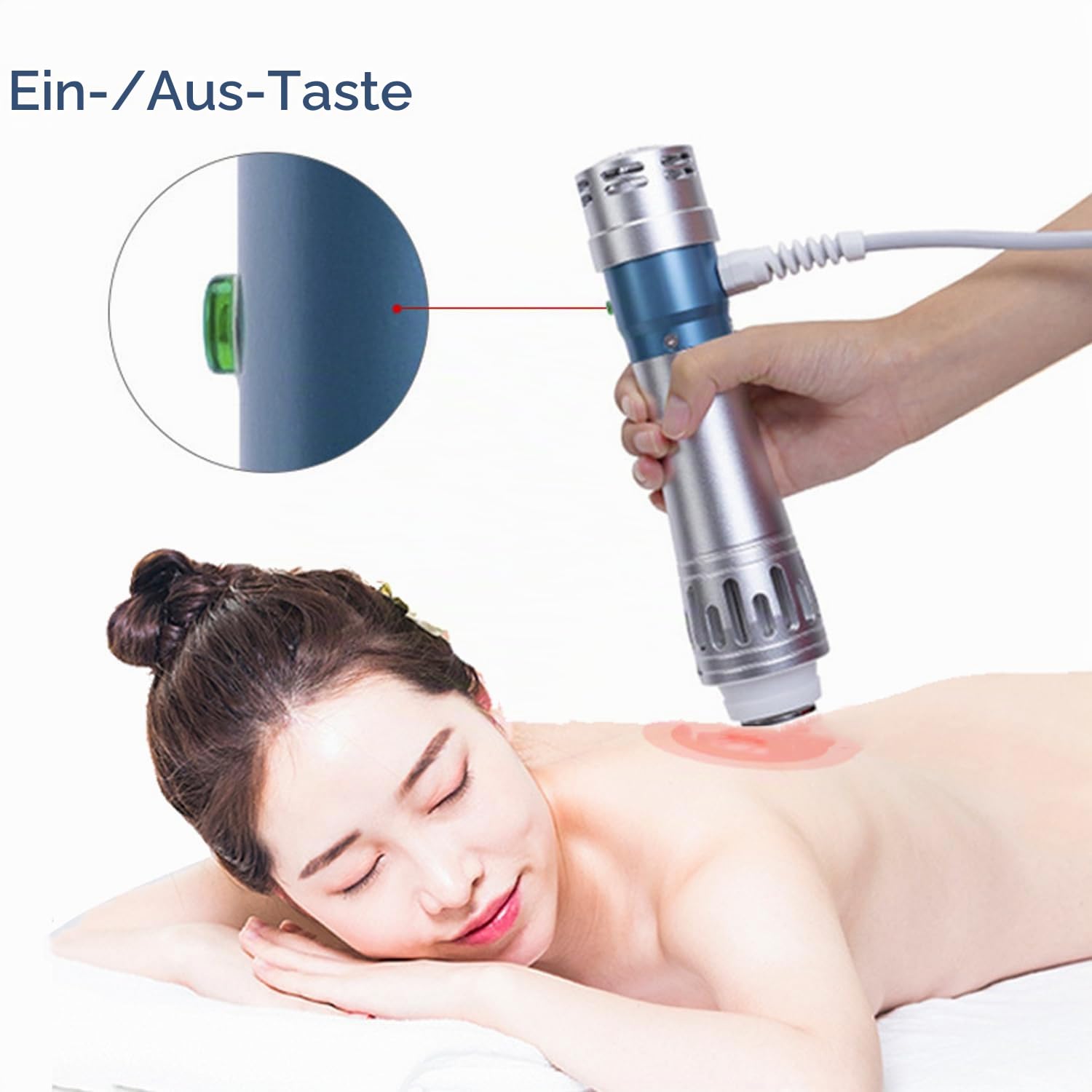 Stoßwellentherapie Gerät Erektile Dysfunktion, Fokussiertes Stoßwellentherapiegerät ED Extrakorporale Stoßwellentherapie Maschine für Zuhause, Schmerzlinderung Muskeltherapie Müdigkeitsbehandlung