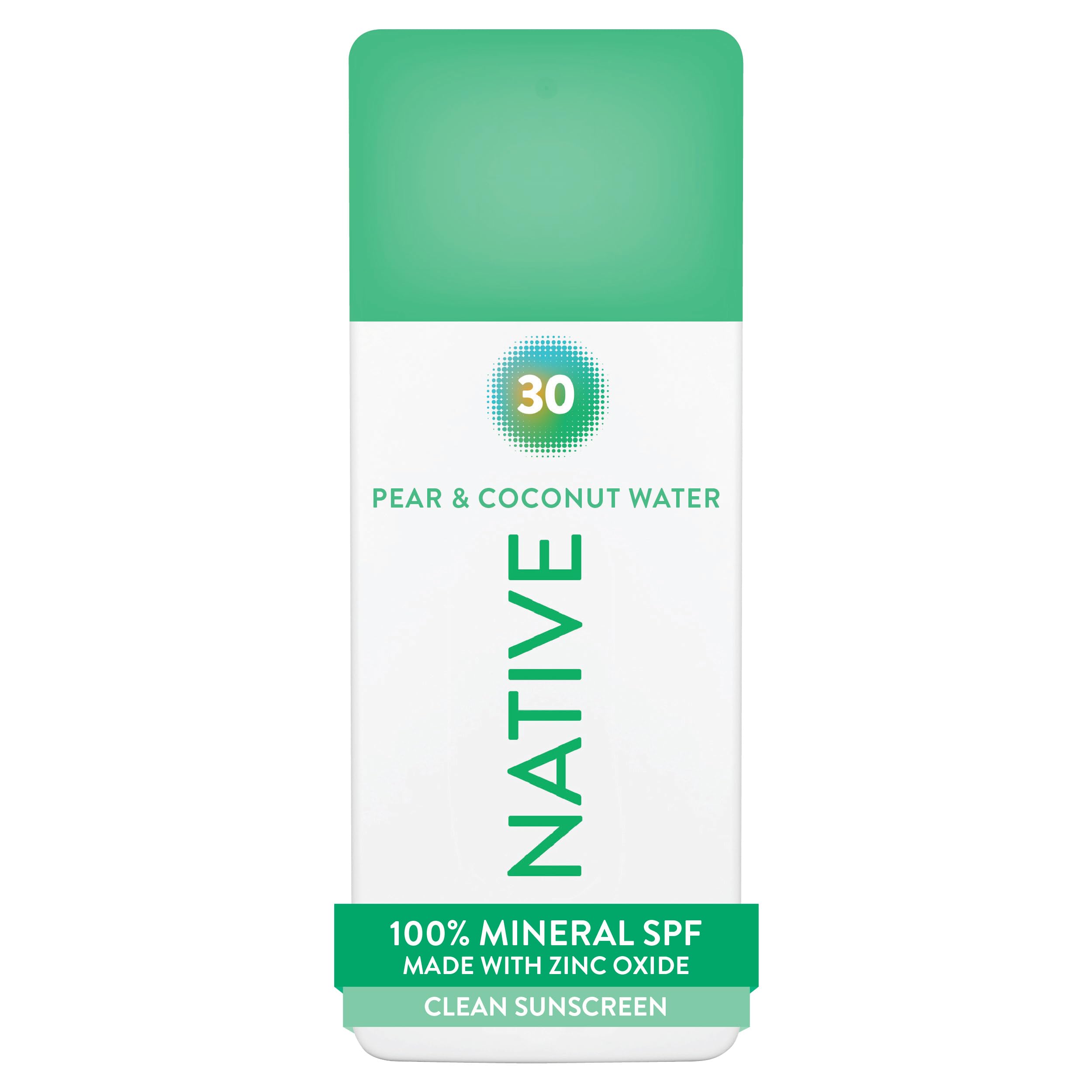 Amazon.com: Native Mineral Sunscreen Spray SPF 30, Pear & Coconut