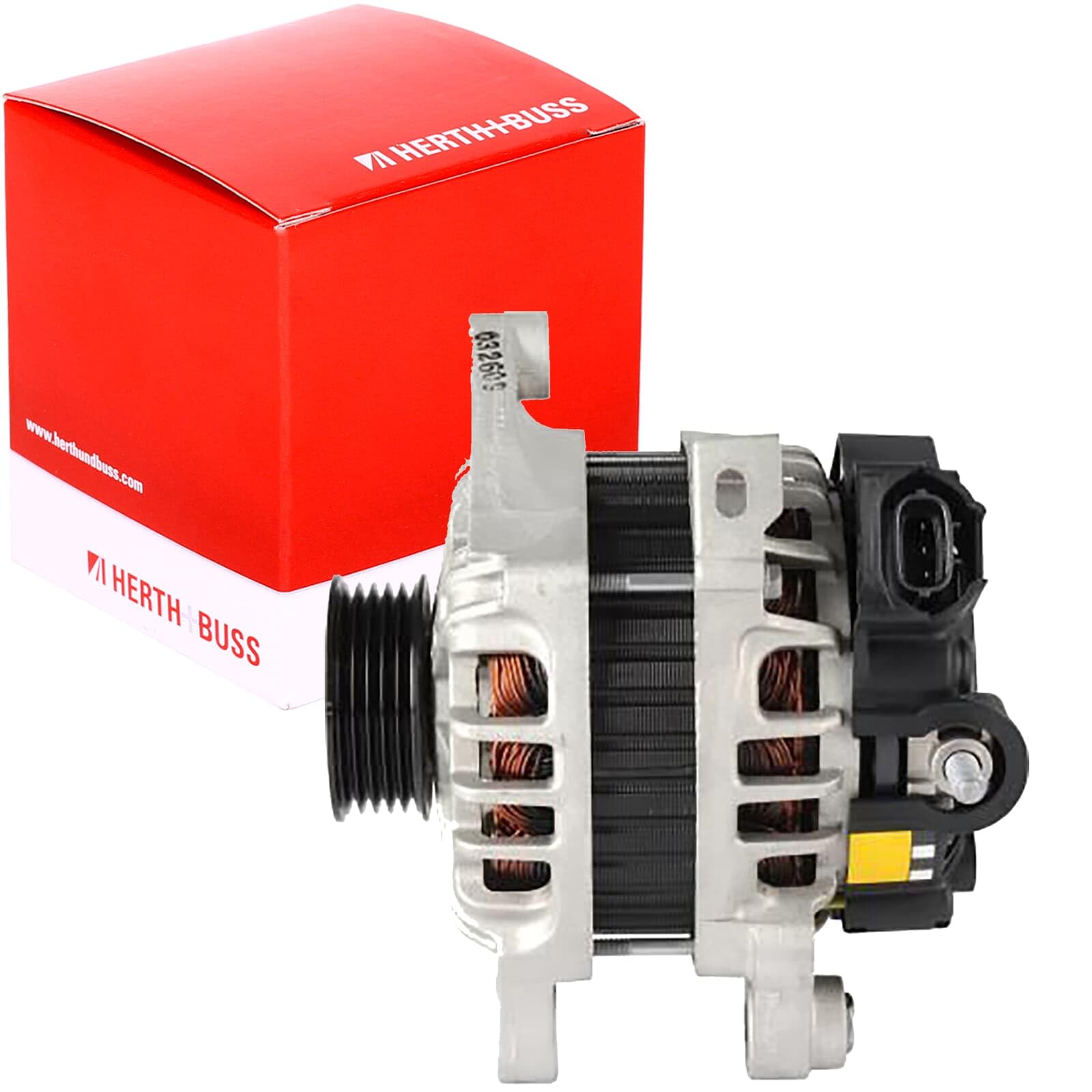 HERTH+BUSS JAKOPARTS Alternador J5110330 90A generador con polea para correa poli V Compatible con KIA RIO III UB, HYUNDAI i10 IA