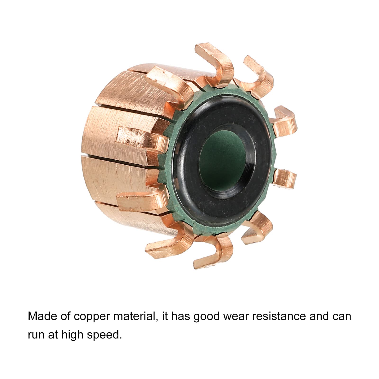 PATIKIL Electric Motor Commutator – 10 Gear Teeth, 8mm ID, 22.5mm OD For Motor Spare Parts