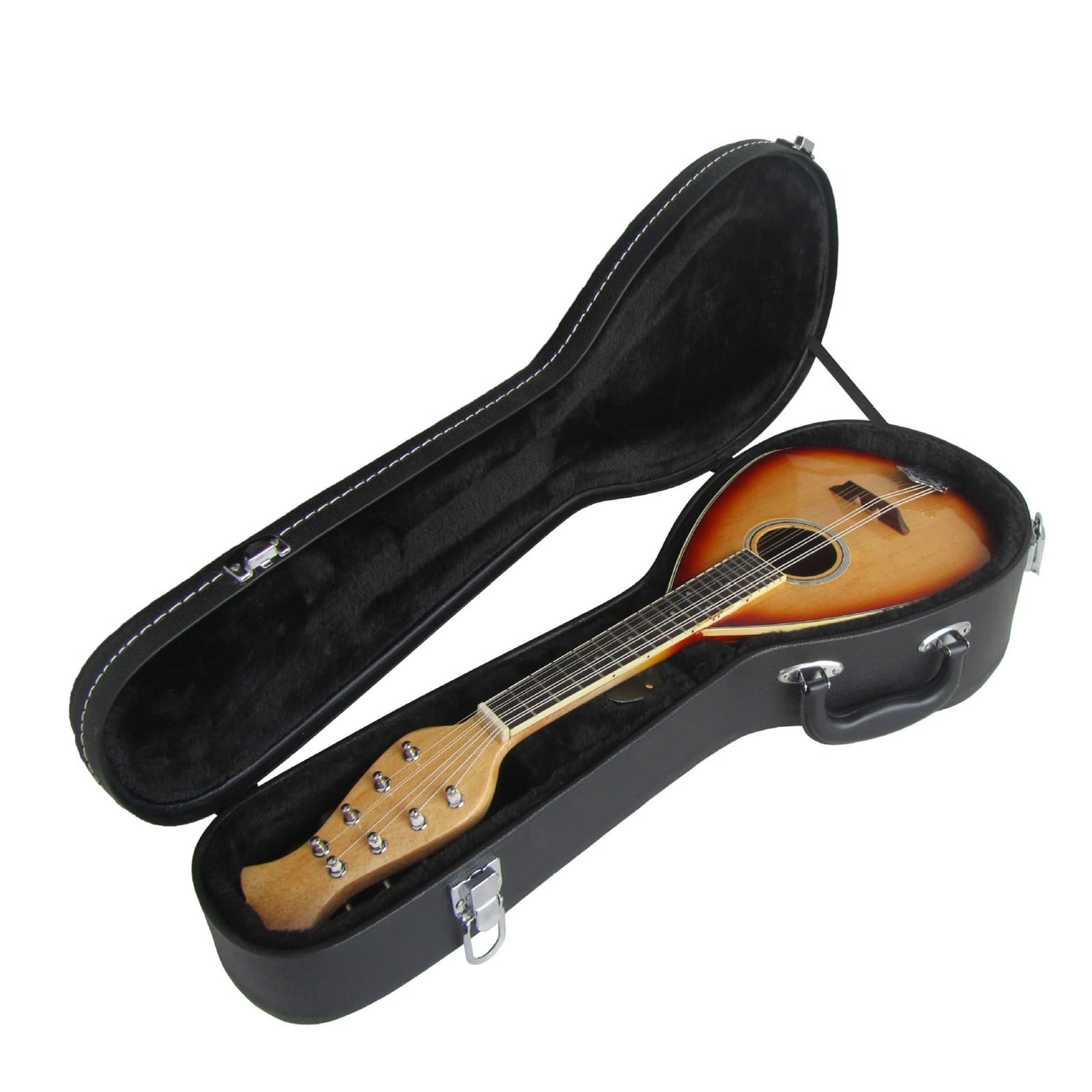 Treble Mandoline Bois Massif Huit Cordes Mandoline Cordes En Acier Avec Étui En Cuir Mandoline pour Adulte