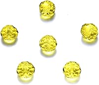 Vista 13 de Briolette de 0.157 in, 1350 cuentas de cristal rojo con forma de Rondelle, cuentas espaciadoras de cristal para pulsera, collar, decoración