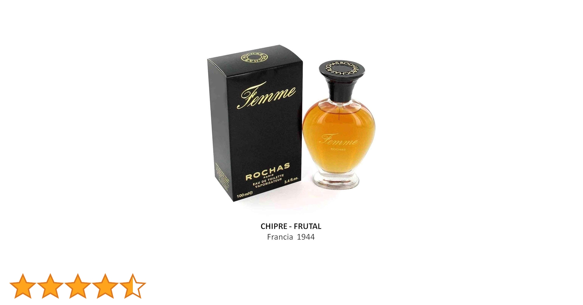 Femme Rochas by Rochas for Women - 3.4 Ounce EDT Spray