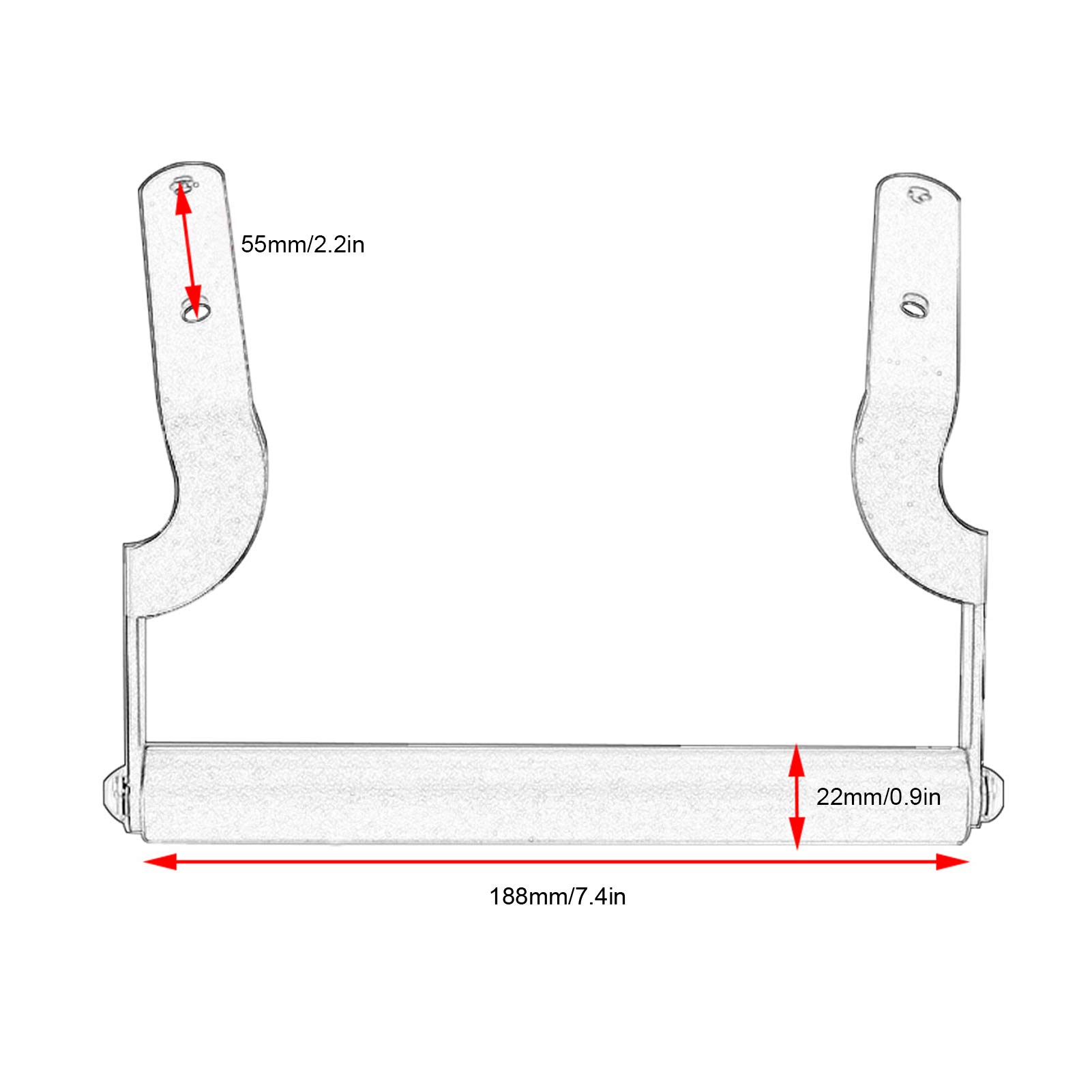 Kit staffa navigazione moto, supporto anteriore GPS per telefono, metallo robusto e durevole nero, supporto universale per smartphone e dispositivi GPS, installazione semplice