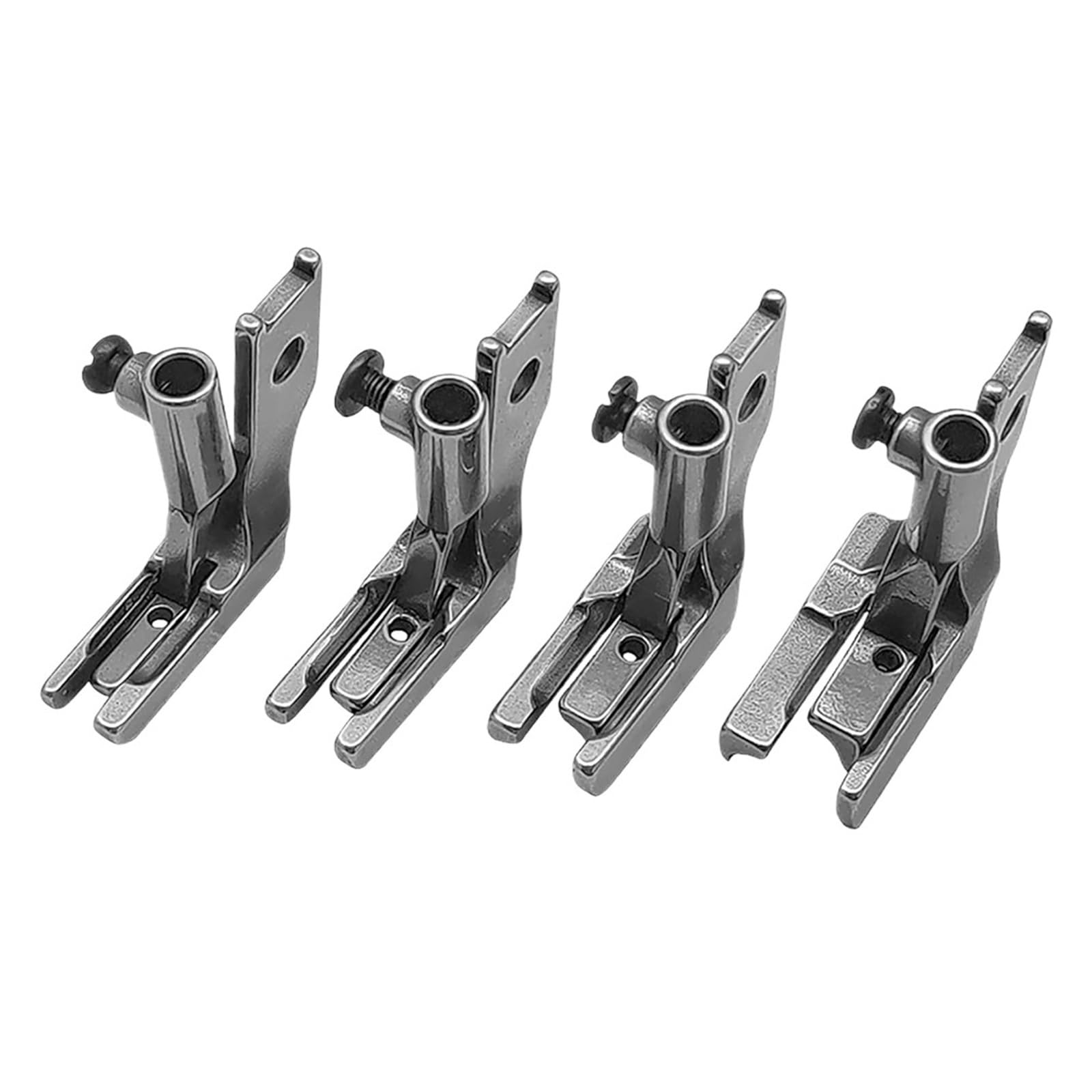Lot de 4 Pieds-de-biche Doubles for Passepoil et, références 49544 49047, Pas 1/8, 3/16, 1/4, for Machines à Coudre industrielles Paff 1245, 335, 545 145