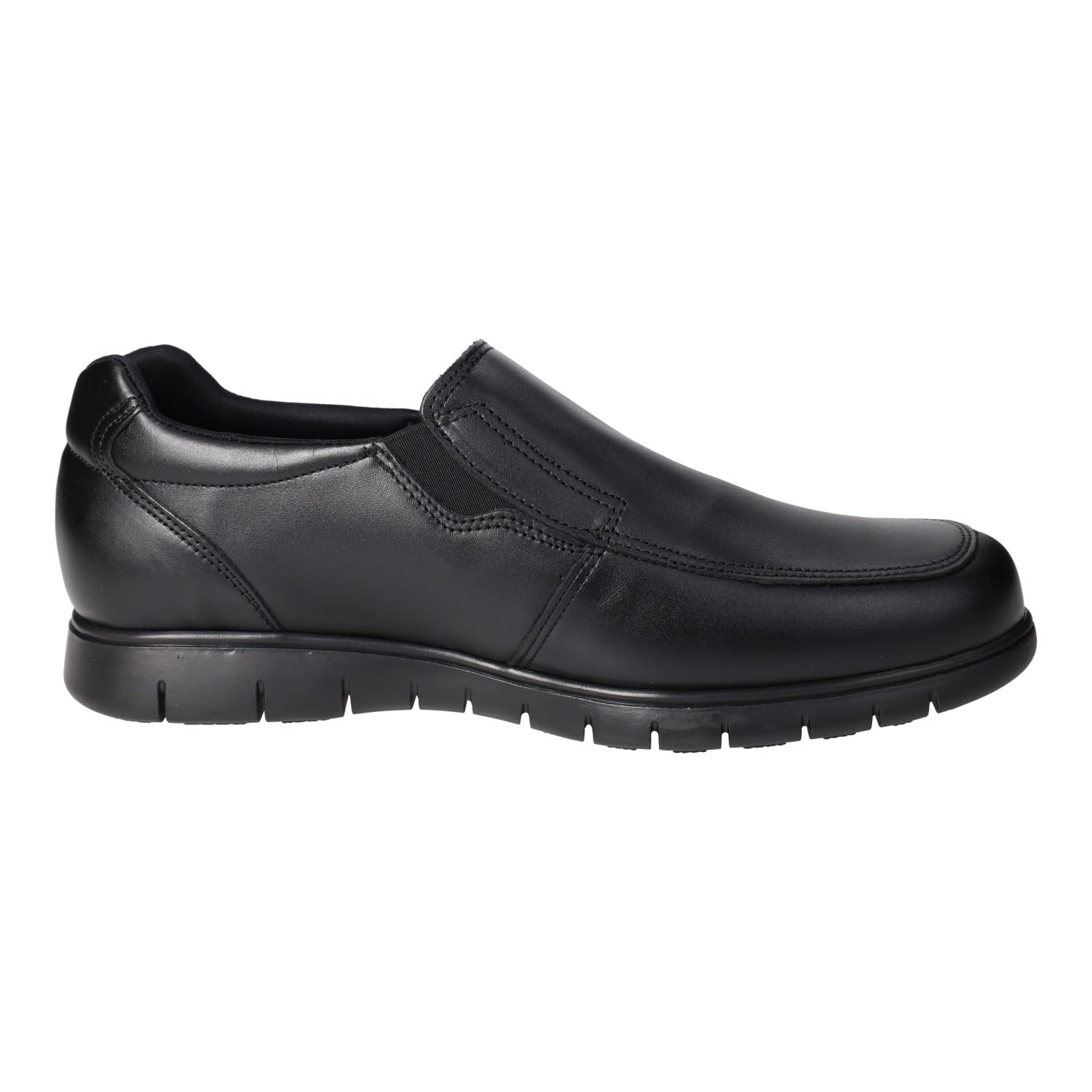 MADE IN SPAIN 1005 Mocasines de Piel Hechos en España, cómodos, Suaves, Ligeros, con Bandas elásticas y Piso de Goma Antideslizante Hombre Zapatos MOCASÍN