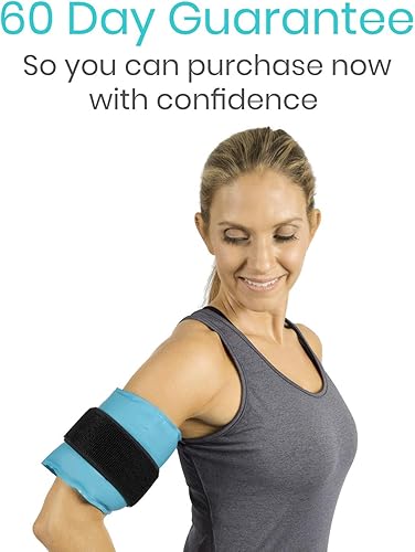 Miniatura 8 de Arctic Flex Envoltura reutilizable de gel frío y caliente con correa, envoltura de gel de terapia caliente y fría para lesiones, dolor, hombro,