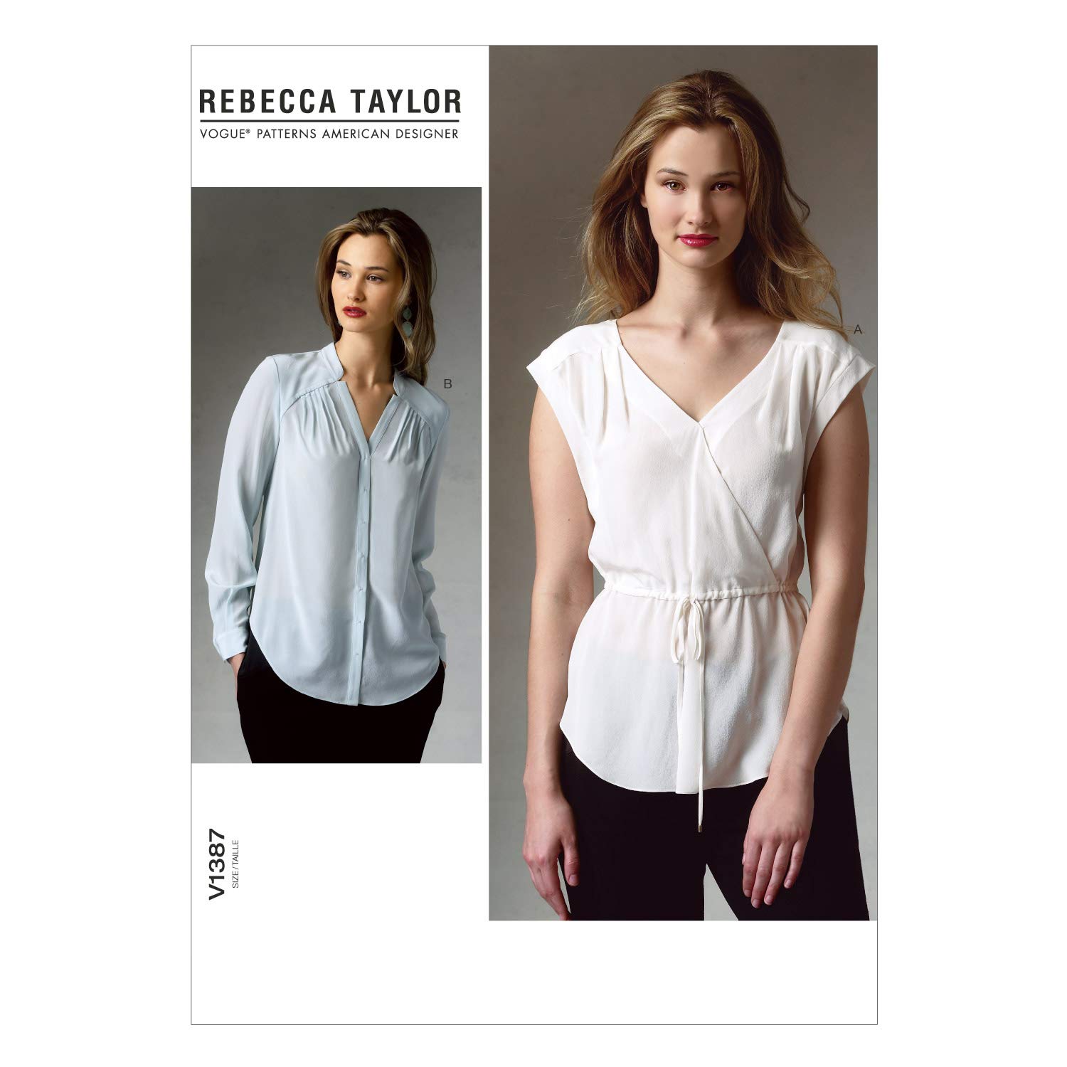 Vogue Patterns V1387A50 Misses' Top Sewing Template, Size A5 (6-8-10-12-14)