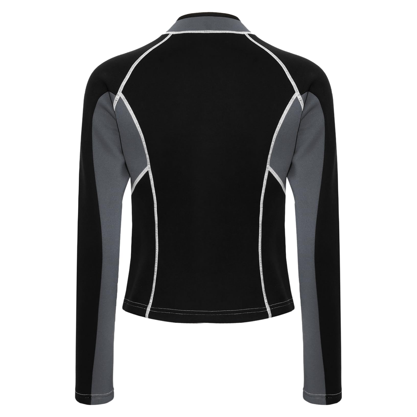 Mujer Blusa Rash Guard Ropa Buceo Parte Superior Traje Neopreno
