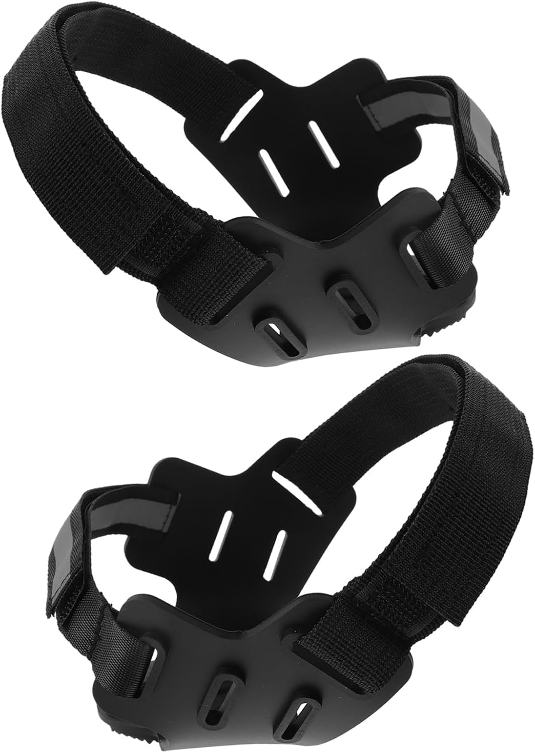WOONEKY 2pcs Ice Cleats Snow Grippers for Shoes with 7 Studs, Adjustable Reflective Straps, Non-Slip Traction Crampons for Cold Weather Walking, Hiking, Jogging on Ice and Snow