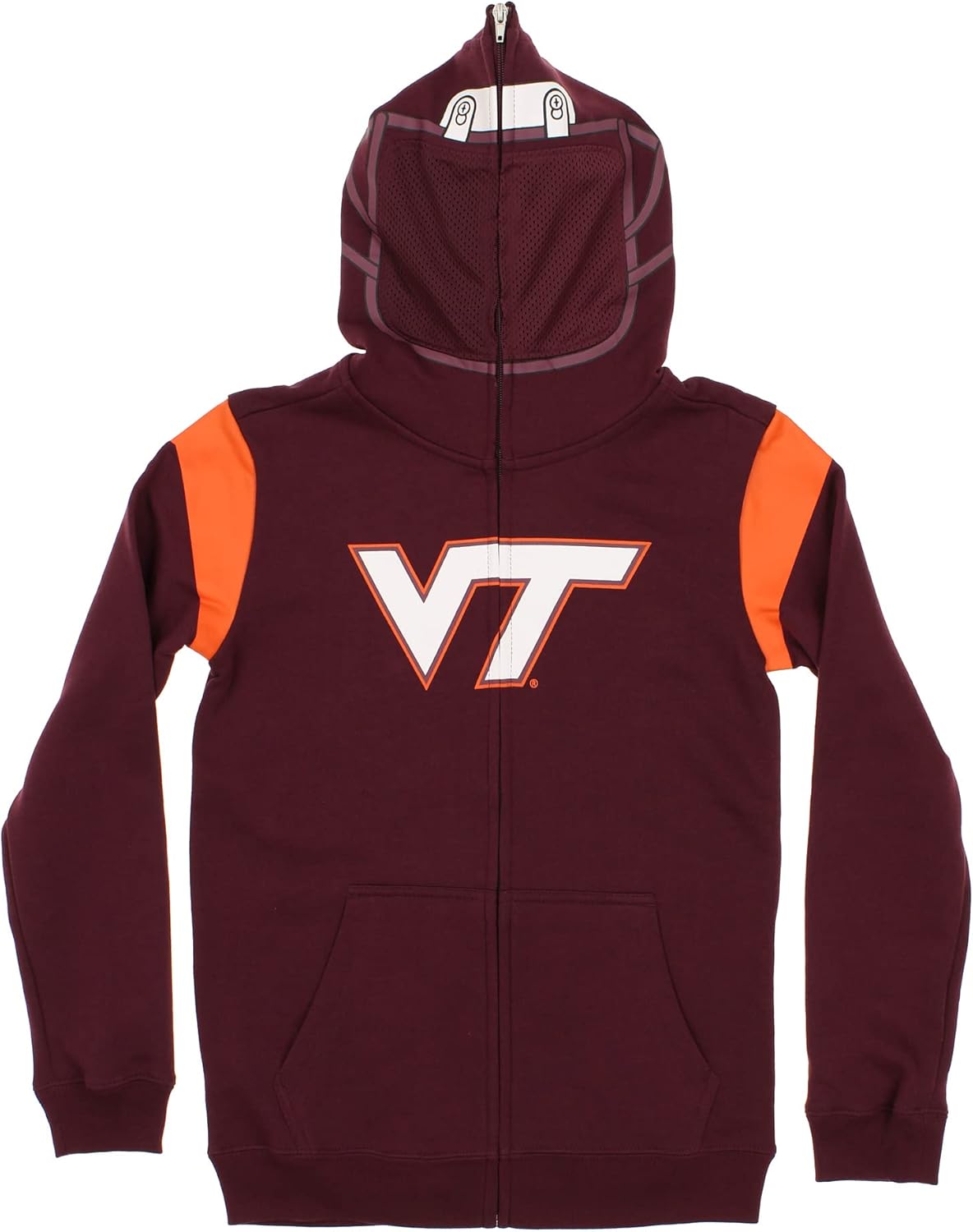 Outerstuff NCAA Boys Youth (8-20) Full Zip Fleece Helmet Hoodie