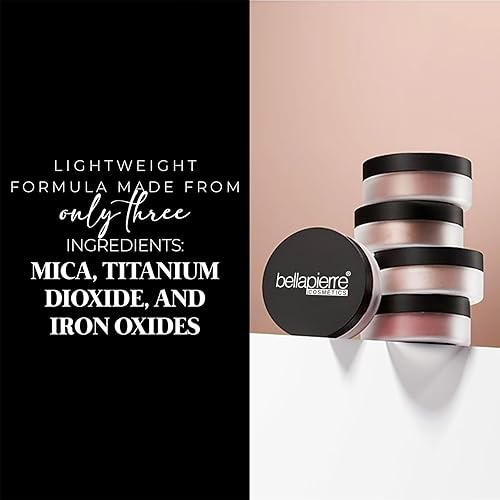 Miniatura 3 de bellapierre Rubor mineral  Tez cálida y húmeda  No tóxico y sin parabenos  Hipoalergénico  Polvo suelto  0.3 onzas  Gamuza