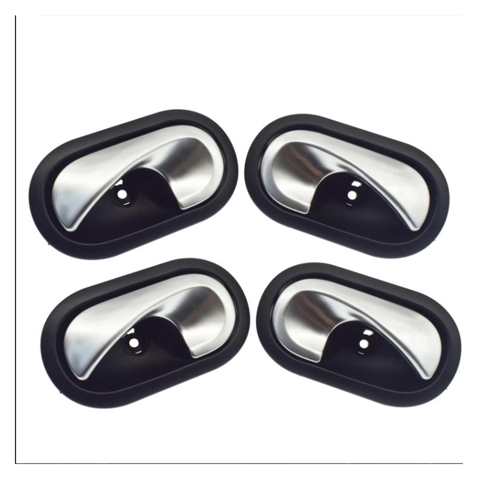 Jeviuwi A Set 4Pc Car Inner Door Handle Replacement For Master Mk3 For Megane Ii For Clio For Scenic For Dacia For Logan Car Interior Door Handle Left Or Right(A Set 4Pc)