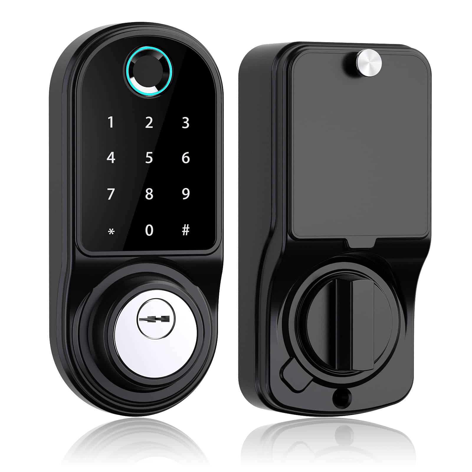 Photo 1 of Smart Lock F31 Fingerprint Keyless Entry Door Lock, Smart Bluetooth Deadbolt, Keypad, Tuya App History Access, Auto-Lock, for Home Hotel Airbnb