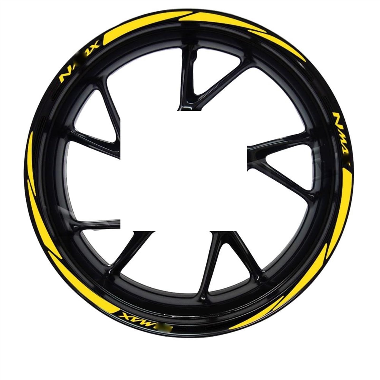 Applique for for Nmax 125 155 160 for Nmax155 for Nmax160 for Nmax125 Motorcycle Wheel Sticker Scooter Rim Stripe Decal Waterproof(A1)