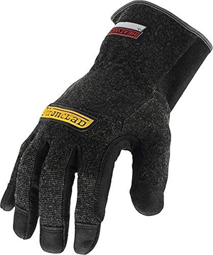 Ironclad HEATWORX reforzado guantes resistentes al calor y a los cortes, protección térmica de palma nominal de hasta 450 F, (1 par), color negro