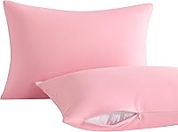 Vista 45 de NTBAY Paquete de 2 almohadas para niños pequeños con fundas de almohada, alternativa al plumón de algodón suave de 13 x 18 pulgadas, almohada