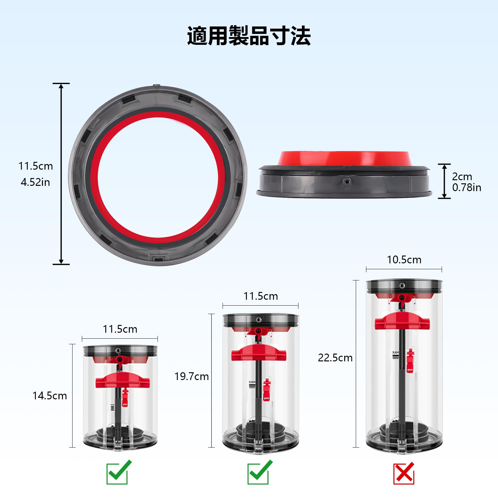 Amazon | Yivy ダストカップ密閉リング、ダイソン Dyson V11 (SV14