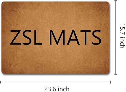 Miniatura 3 de Divertidos tapetes de goma antideslizantes para puerta de entrada, tapete de cocina (23.6 x 15.7 pulgadas)