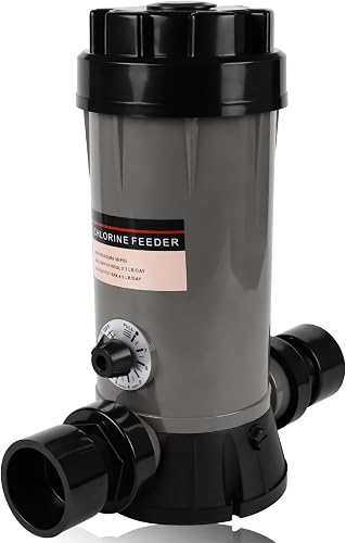 in-line Automatic Pool Chlorinator Replacement for Hayward CL2002s,Pool Chemical Chlorine Feeder with 2-Inch PVC Piping, Chlorine Dispenser for Above-Ground and In-Ground Pools and Spas Up to 9 Lbs