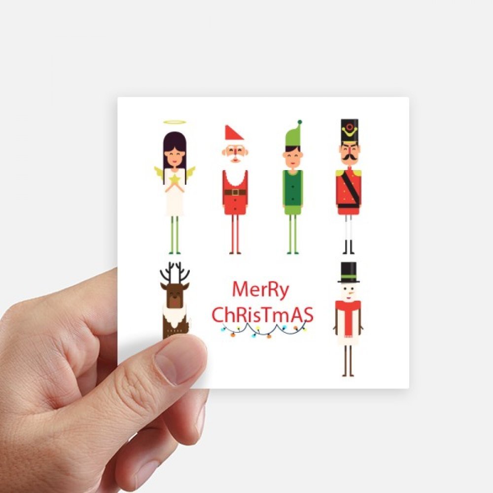 Autocollant Joyeux Noël abstrait graphisme haut de gamme pour customisation 10cm