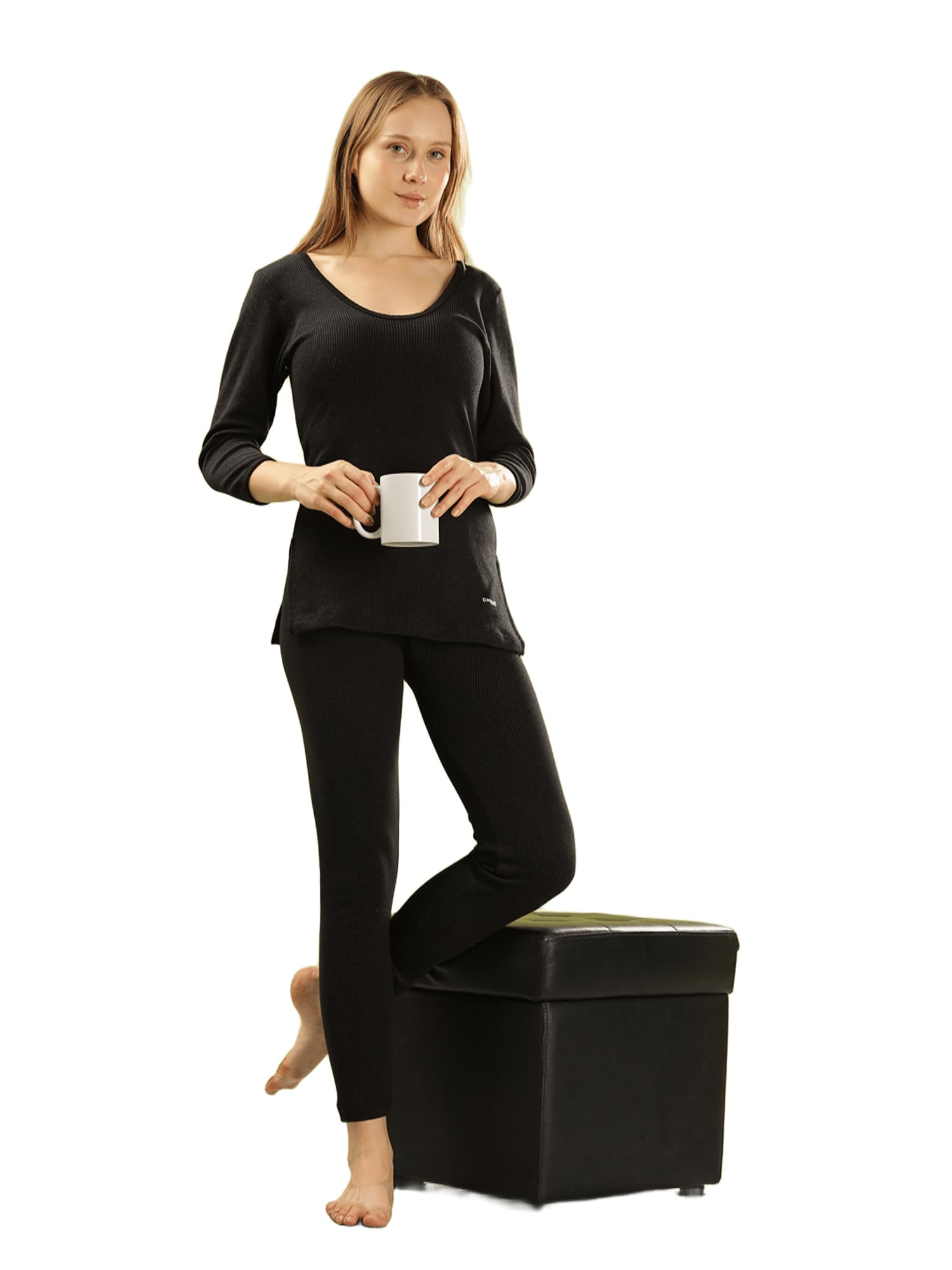 Ultra Premium Combed Cotton Women Full Sleeve Thermal Top & Pyjama Set